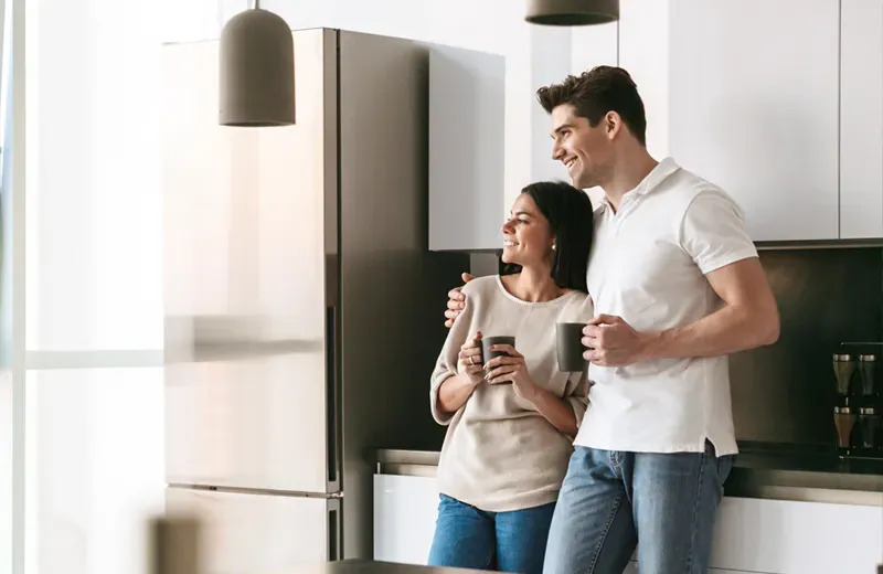 couple relaxing in pest free house